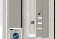 Дизайн-проект санузла от дизайнера Пшеничниковой Екатерины